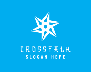 Cold Winter Snowflake Logo