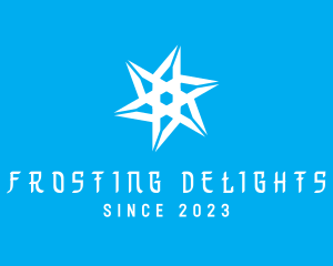 Frosting - Cold Winter Snowflake logo design