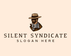 Mobster - Detective Hat Spy logo design