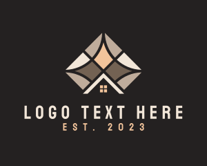 Construction - House Flooring Tile logo design