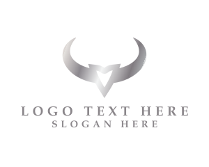 Bison - Premium Bull Horn logo design