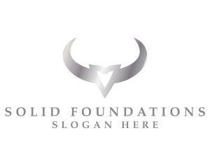 Buffalo - Premium Bull Horn logo design