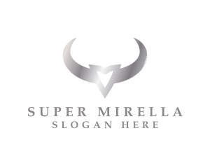 Hunting - Premium Bull Horn logo design