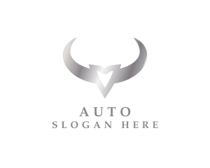 Hunting - Premium Bull Horn logo design