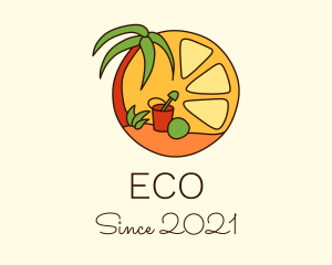 Holiday - Tropical Lime Beach logo design