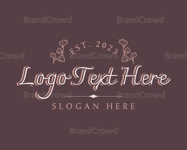 Luxury Glam Floral Business Logo