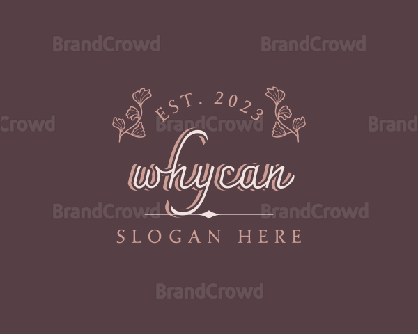 Luxury Glam Floral Business Logo