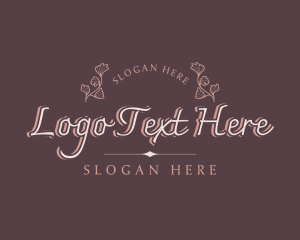Luxury Glam Floral Business Logo