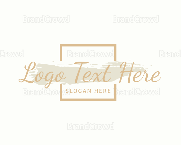 Elegant Gold Brand Business Logo