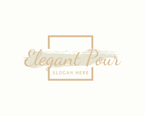 Elegant Gold Brand Business logo design