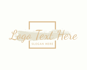 Script - Elegant Gold Brand Business logo design