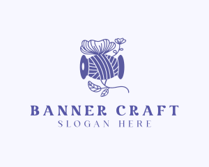 Floral Thread Sewing  logo design