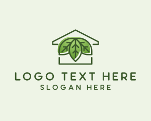 Village - Leaf Vegan House logo design