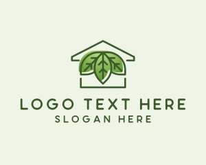 Vegan - Leaf Vegan House logo design