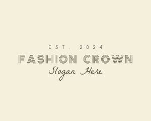 Chic Fashion Apparel Brand logo design