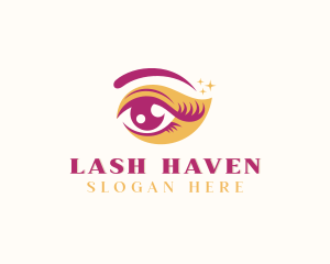 Eyelashes Eyebrow Aesthetician  logo design