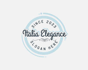 Elegant Business Badge logo design