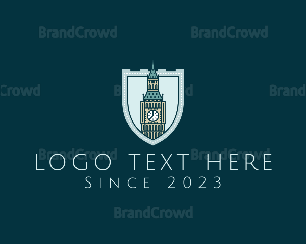 Big Ben Shield Landmark Logo