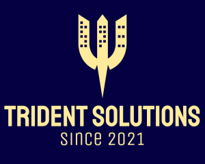 City Building Trident logo design