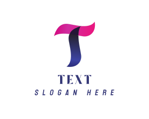 Generic Gradient Letter T Studio logo design