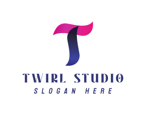 Generic Gradient Letter T Studio logo design