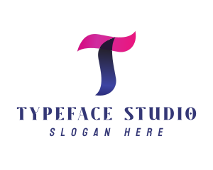 Generic Gradient Letter T Studio logo design