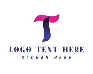 Media - Generic Gradient Letter T Studio logo design