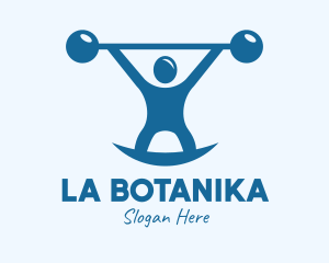 Blue Fitness Weightlifting Logo