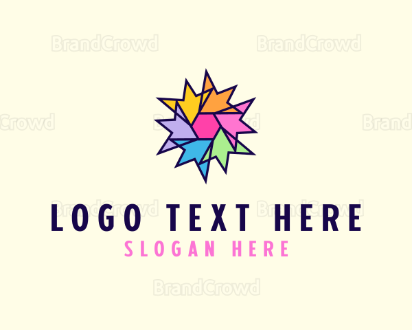 Colorful Flower Arrows Logo