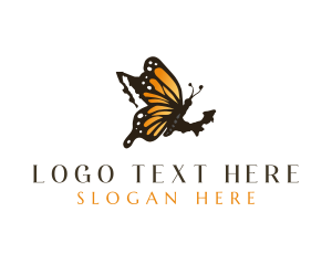 Map - Mexico Monarch Butterfly logo design