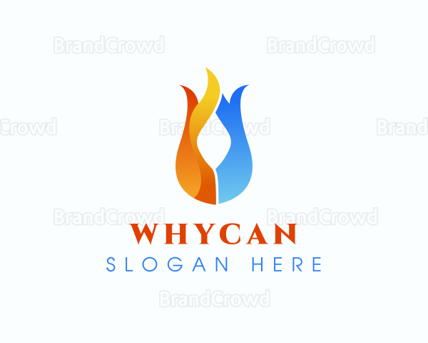 Cold Thermal Flame Logo