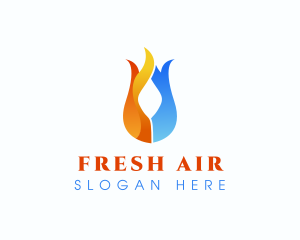 Cold Thermal Flame logo design