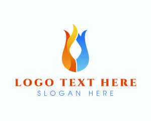 Cold Thermal Flame logo design