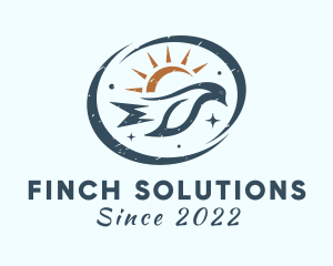 Finch - Sun Finch Bird logo design