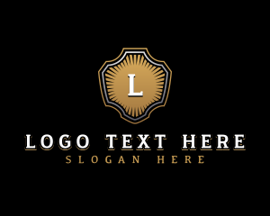 Lettermark - Elegant Royal Shield logo design