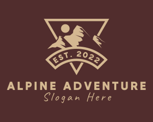 Alpine - Triangle Mountain Alpine logo design