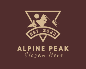 Alpine - Triangle Mountain Alpine logo design