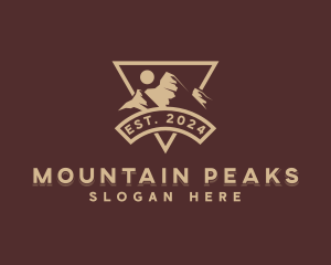 Himalayas - Hiking Mountain Alpine logo design