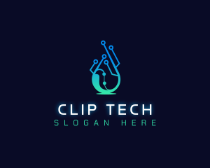 Tech Water Droplet logo design