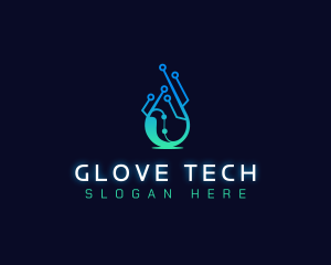 Tech Water Droplet logo design