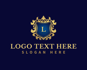 Fleur De Lis - Royal Decorative Shield logo design