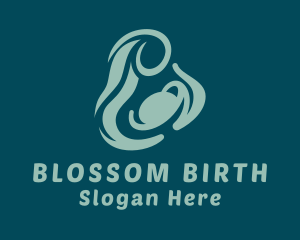 Obstetrics - Green Maternity Clinic logo design