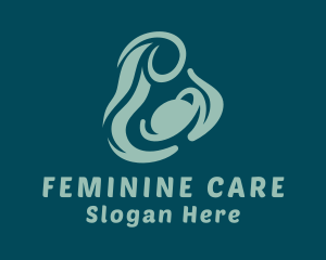 Gynecology - Green Maternity Clinic logo design