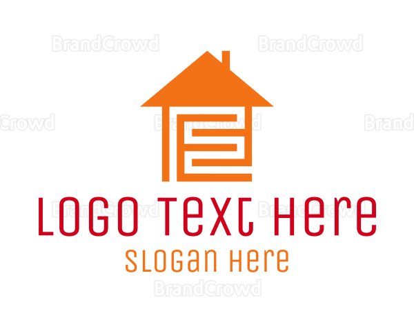 Orange Home Maze Logo