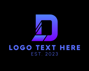 Software - Modern Agency Letter D logo design