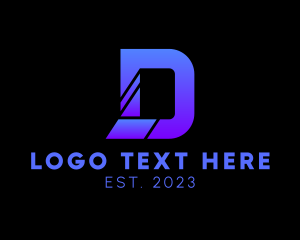 Cyberspace - Modern Agency Letter D logo design