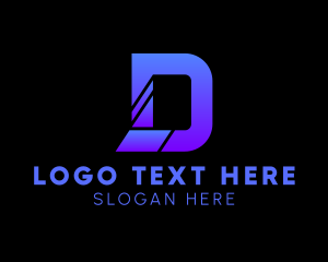Modern Agency Letter D  Logo