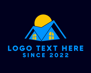 Land Developer - Home Residential Roofing logo design