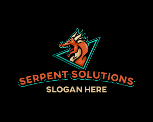 Dragon Gaming Creature logo design