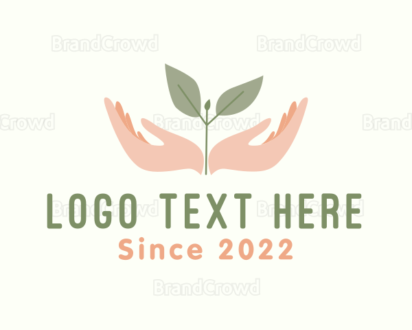 Natural Leaf Hand Logo